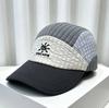 Plaid Contrasting Color Splicing Baseball Cap for Men and Women, Spring and Summer Thin Breathable Quick-drying Cap, Outdoor Sunshade and Sun Protecti