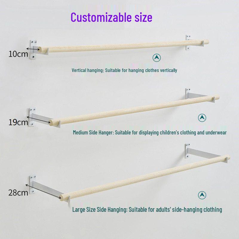 Wall-Mounted Clothes Rack for Underwear, Pants, and Children's Clothing