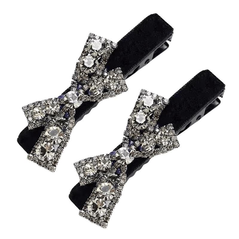 Rhinestone Butterfly Hair Clips
