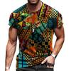 Africká grafická trička Barevné abstraktní umění 3D potisk Pánské Dámské tričko Dovolená Streetwear Harajuku Dětské Topy Trička Oblečení