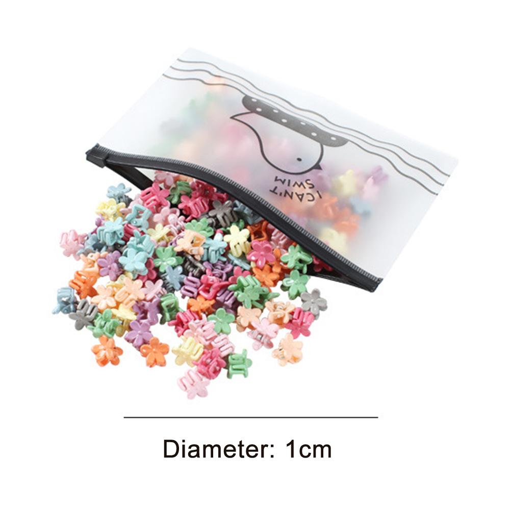 

50 шт. мини-заколки для волос с маленькой ручкой, детские зажимы для волос, разные цвета, заколки для волос с челкой