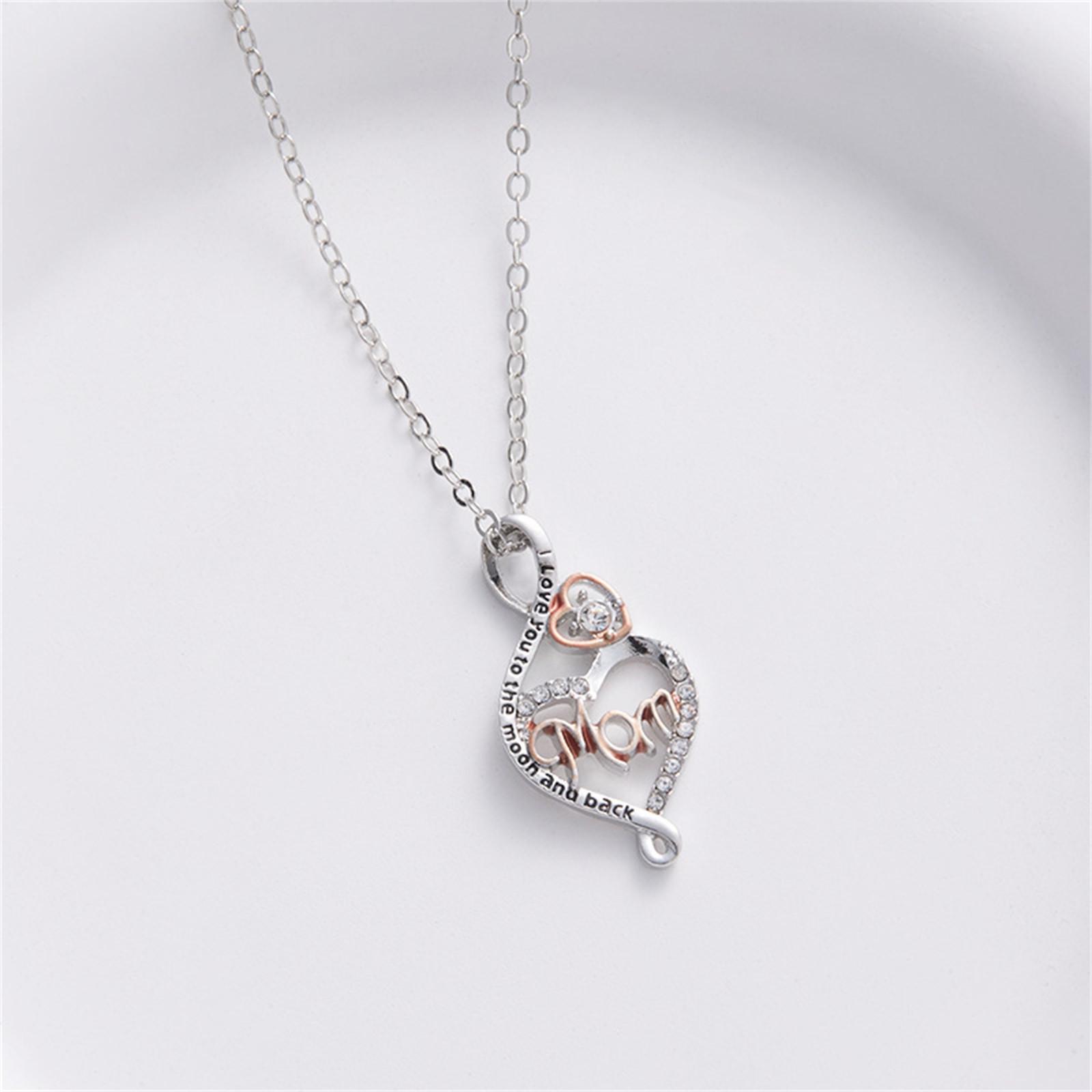 

Лучшие подарки для женщин, стерлинговое ожерелье для мамы и бабушки, ювелирные изделия на день рождения и день святого валентина, подарки для мамы, бабушки, жены от дочери и сына One Size серебряный