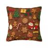 Christmas Pillow Case Cushion Cover Soft Printed Pillow Cover Novelty Pillowcases For Chair Sofa Home Decoration
