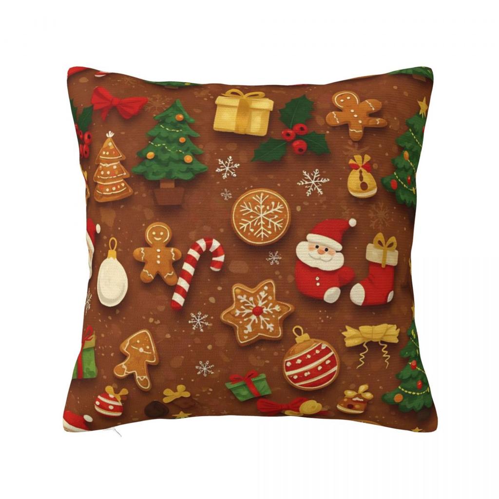 Christmas Pillow Case Cushion Cover Soft Printed Pillow Cover Novelty Pillowcases For Chair Sofa Home Decoration