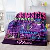 Cheer1 Personalized Text Blanket Gift Personalized Blanket Soft Warm Cozy Versatile for Picnics Chair Sofa Office Chair for All Occasions