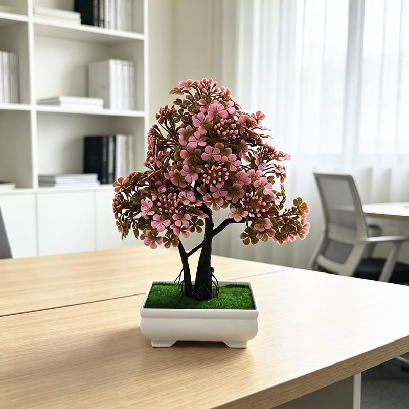 Artificial Plant Indoor Decor With Low Maintenance Plastic Greenery For Home And Office