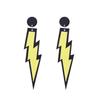 Lightning Earrings Women Colorful Alloy Jewelry Fashion Ornament Decoration