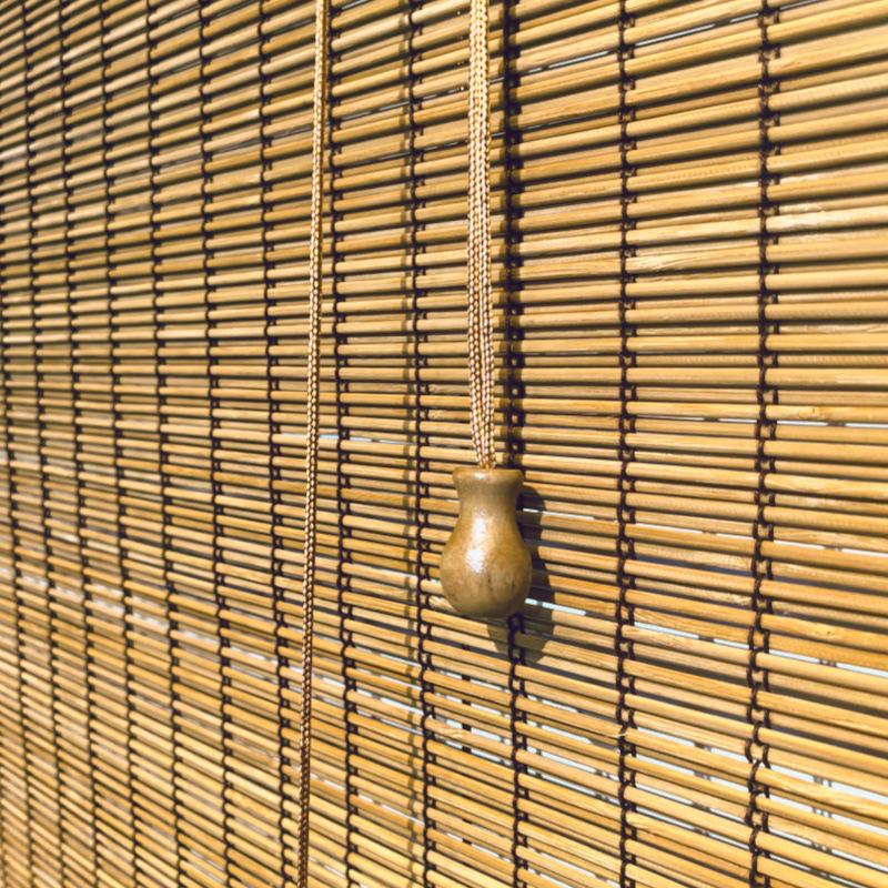 Jaluzele Rulou de Exterior din Bambus Impermeabil pentru Protecție Solară și Partajare