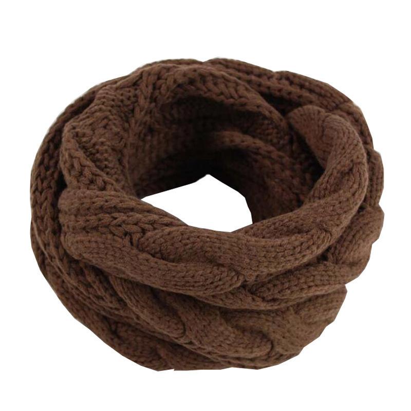 Thick Winter Warmth Women's Elegant Plush Cable Scarf Elastic Solid Color Design for Outdoor Windproof & Fashion Scarf