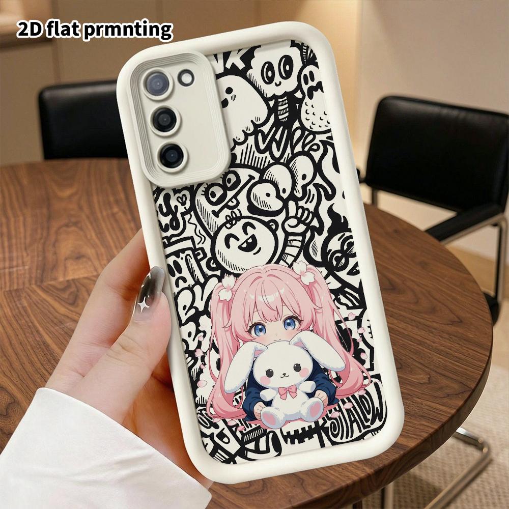 Phone Case: 2D Flat Samsung Galaxy A34 A35 M05 M06 S20 S22 S21 FE Plus 5G Protective Case, 2D Girl, Christmas and Halloween Gifts