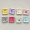 Colorful Small Square Button Accessories  DIY Handcrafted Materials  Clothing  Shoes  Socks Accessories  Phone Cases  Crocs