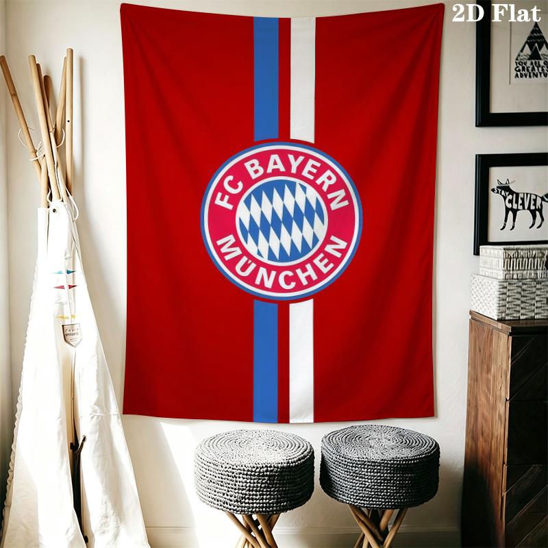 FC Bayern Munich Wall Tapestry Aesthetic Wall Hanging Printed Fabric Blanket Decorative Tapestries for Bedroom Living Room Home Decor