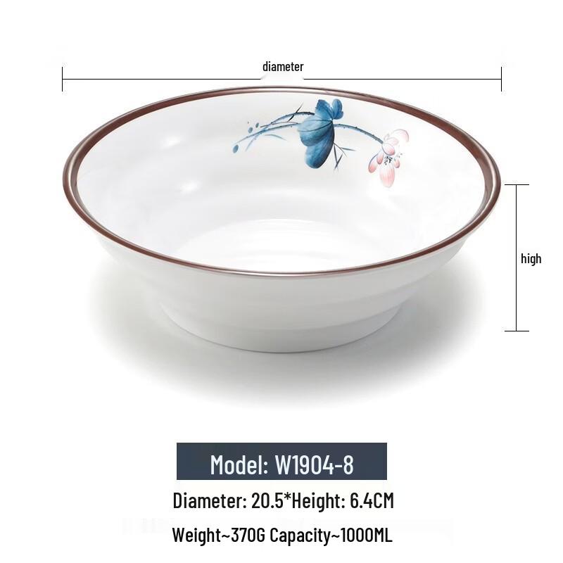 Chinese Style Commercial Melamine Noodle Bowl