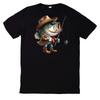 T-Shirt Lustiges Angler Fisch Motiv