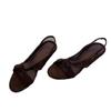 Elegant Shoes Hollowed-out Heel Slippers Casual and Fashionable Women's Shoes Wedge Heel Sandals