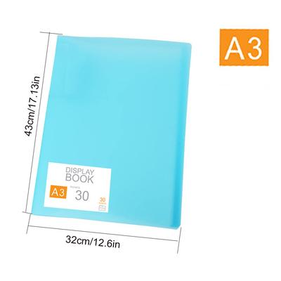 30 Seiten Diamantmalerei Aufbewahrungsbuch Portfolio Präsentation Aufbewahrungsbuch Klarsichthüllen Mappe Fotoalbum Schreibwaren Werkzeug