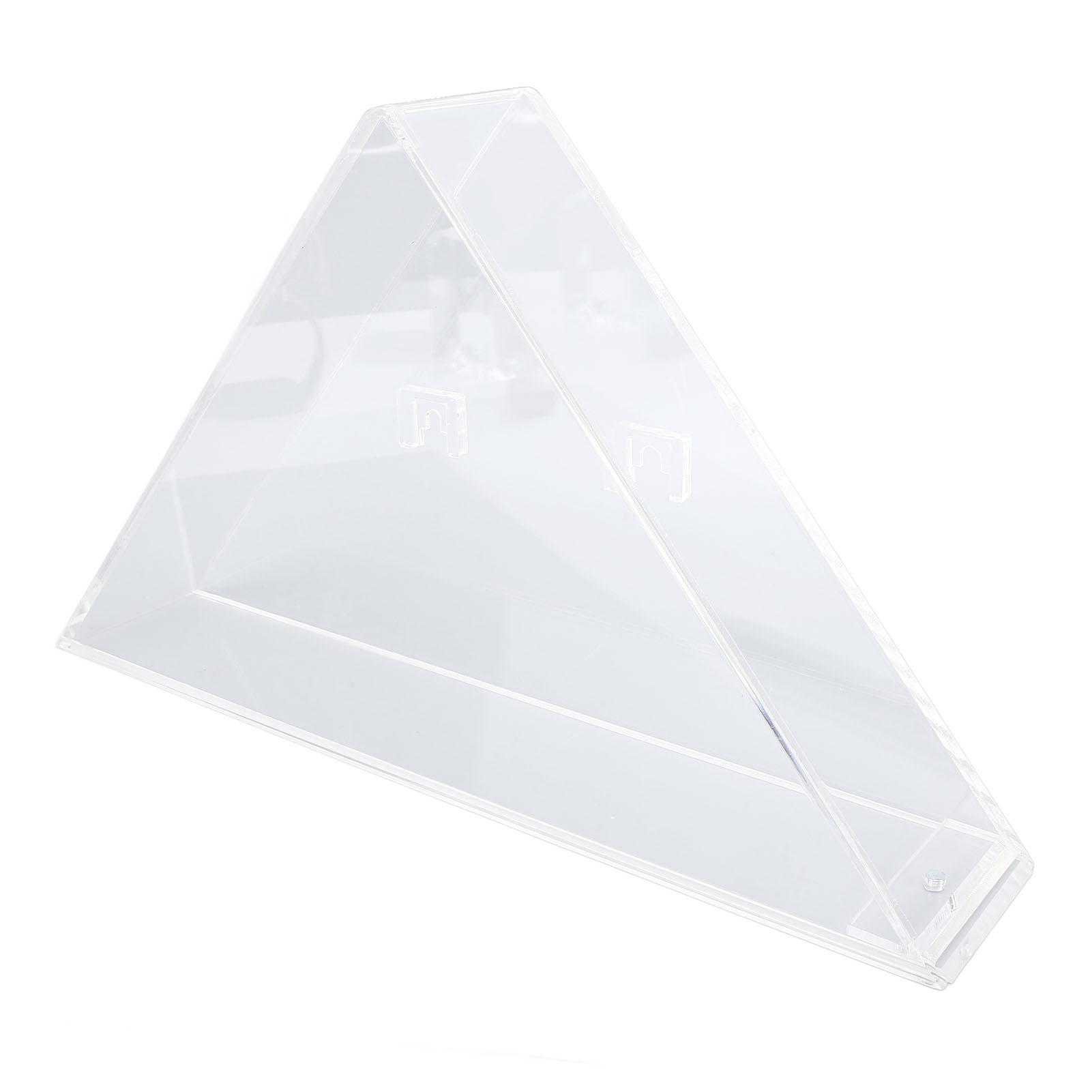 

Acrylic Flag Case Clear Veteran Memorial Display Triangular Dust Proof Magnetic Wall Hanging Storage Military Box 330x200x64mm