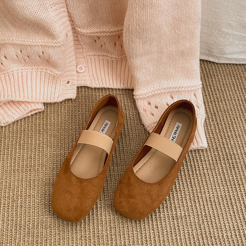 Fashion Lightweight Breathable Retro Ballet Style Flat Sole Shallow Mouth Single Shoes Women's 2025 New Spring Versatile Mary Jane Shoes