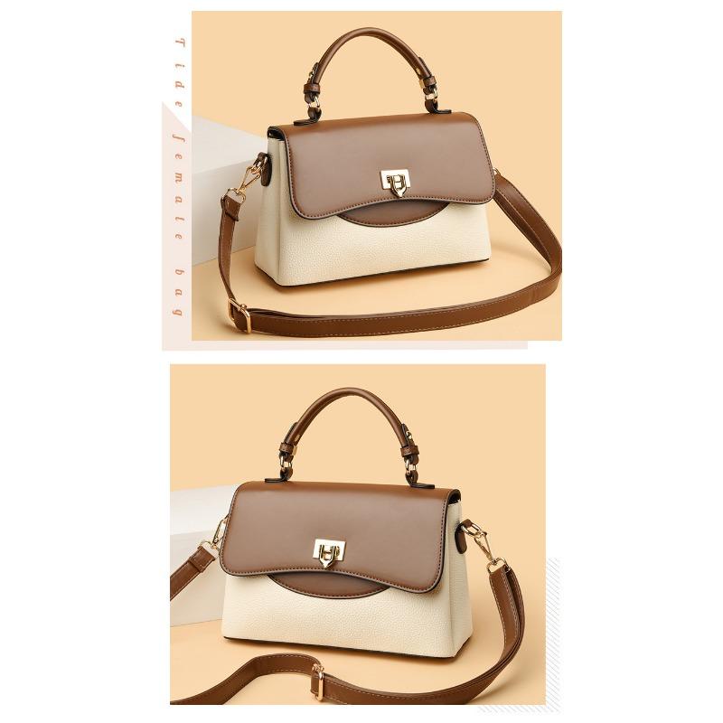 New Fashion All Match Color Handbag Trend Large Capacity Three Single Shoulder Crossbody Bag