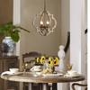 Rustic Farmhouse Metal Chandelier Lighting Distressed Wood Ceiling Light Fixture Kitchen Entryway Foyer -4 Lights