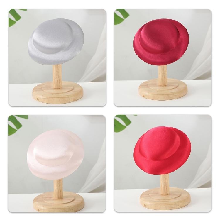 Elegant Homburg Fedoras Top Hat Fascinator Base Solid Color Hat Flat Hat Headwear Western Trend for Casual Wear