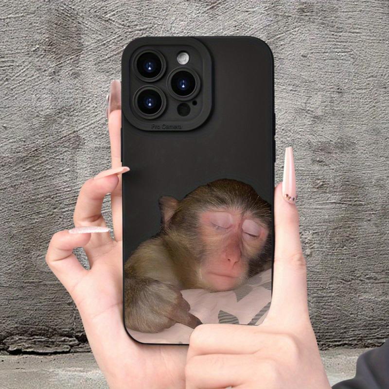 Cute monkey graphic phone case for iPhone 16 15 14 13 12 11 x XR Xs SE2 SE 8 7 plus pro Max mini silicone back cover