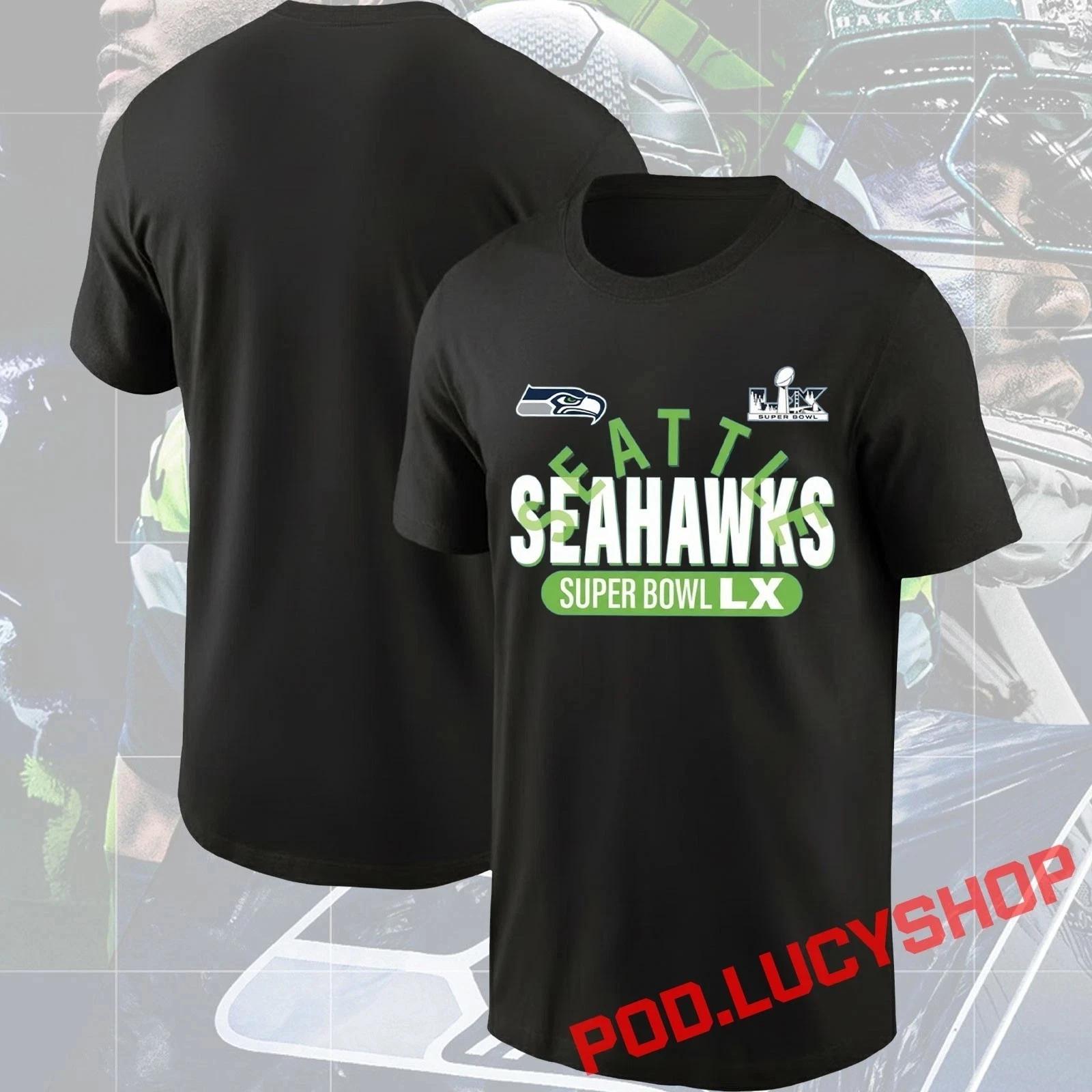 Seattle Seahawk Super 1Bowl LX 2025 NFC Champions Super 1Bowl T-Shirt S-5XL S