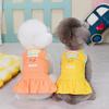 Spring and Summer New Pet Clothes Dog Clothing Teddy Pomeranian Bichon Princess Dress Supplies 24 New Striped Splicing Skirt
