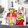 Grinch Presents Christmas Blanket Soft Throw Blanket For Home Bedroom Bed Sofa Travel Office Solid Christmas Blanket