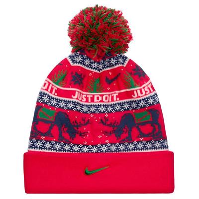 Nike Kolorowy tkany design czapka z przędzy poliestrowej czapki unisex uniwersytecko-czerwony północno-granatowy żagiel HV7025633