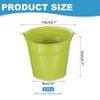 PATIKIL Small Metal Buckets with Handles Mini Buckets Easter Buckets 6pcs Green 5"x4.7"