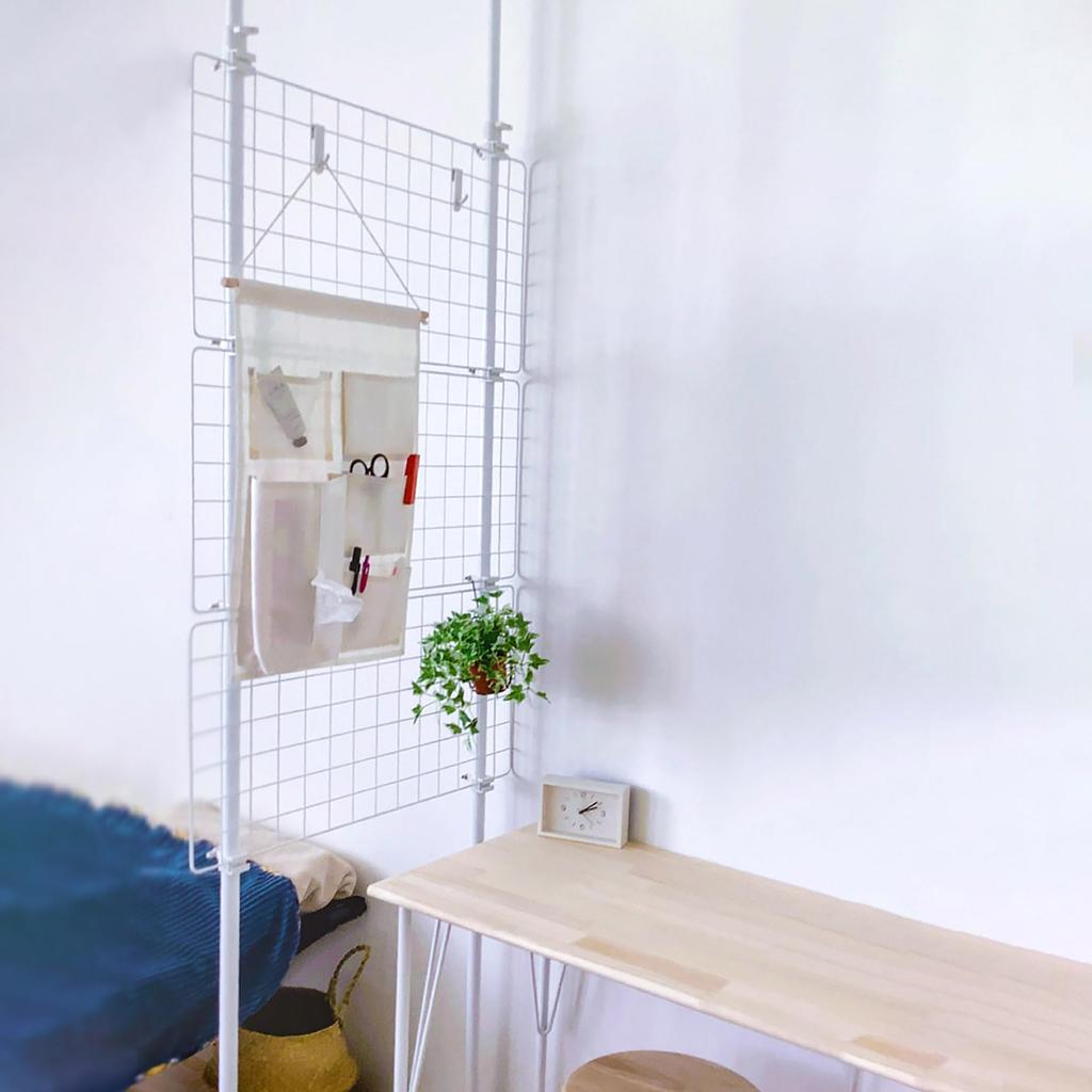 HEIAN SHINDO Tension Net Room Divider, White, 70cm Wide X 200-275cm High, TNP-2, Heian Shindo Kogyo