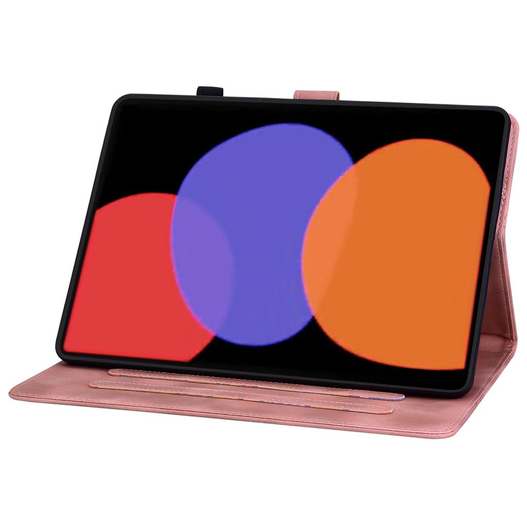 For Xiaomi Pad 6/Pad 6 Pro Case Stand PU Leather Card Holder Tablet Cover Lily Flower Design