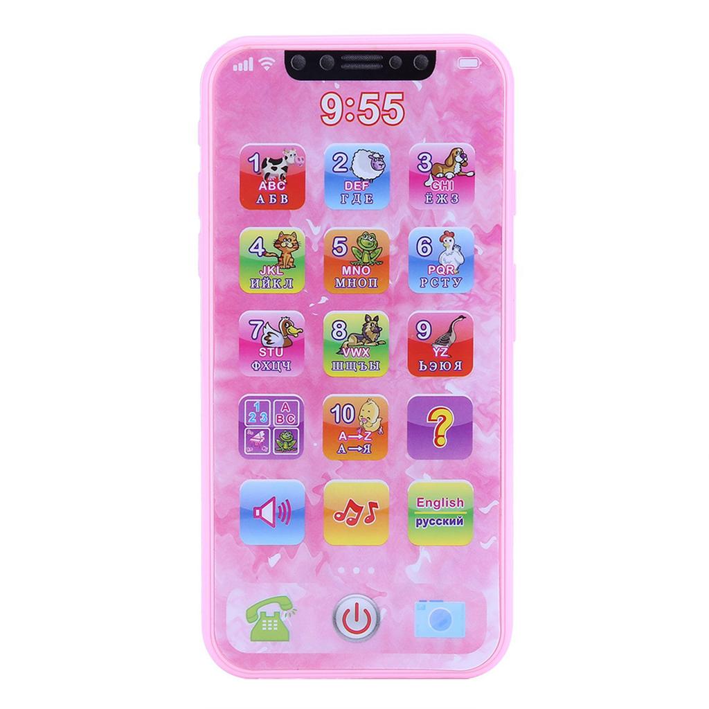 Baby Kids Music Toy Simulated Mobile Phone Educational Learning Machine Children Gifts(Russian)