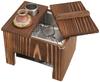 Yamako Yakisugi Tofu Set (for One Person) *Includes Tofu Scoop, Soup Bowl, and Tofu Tray, Approximately 19.2 X 14.8 X H16.7 Cm