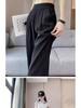 Women's 2026 High-End Grey Wide-Leg Pants - Spring/Summer Straight-Leg Design