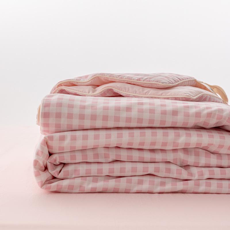 Muji Style Washed Cotton Summer Cooling Quilt - Soft, Skin-Friendly, Striped, Machine Washable, Mother and Baby Thin Quilt. 110x150cm Quilt
