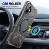 For iPhone 16 Magnetic Case TPU+PC Phone Cover with Rotary Ring Kickstand