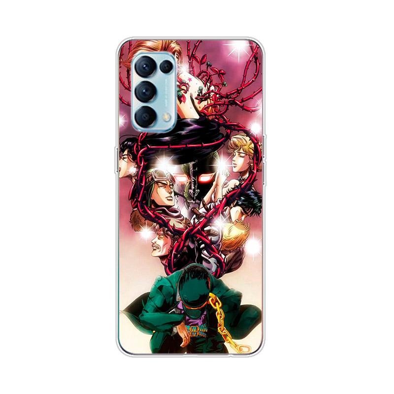 Jojo's Bizarre Adventure Jojo Pro OPPO Reno7 SE 6 5 Z F 4G 5G Find X2 X3 Neo Lite Pro Plus Průhledný Měkký Telefonní Kryt Coque