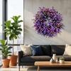 Simulated Plant Lavender Floral Wreath Plastic Front Gate Wreath  Home Decoration