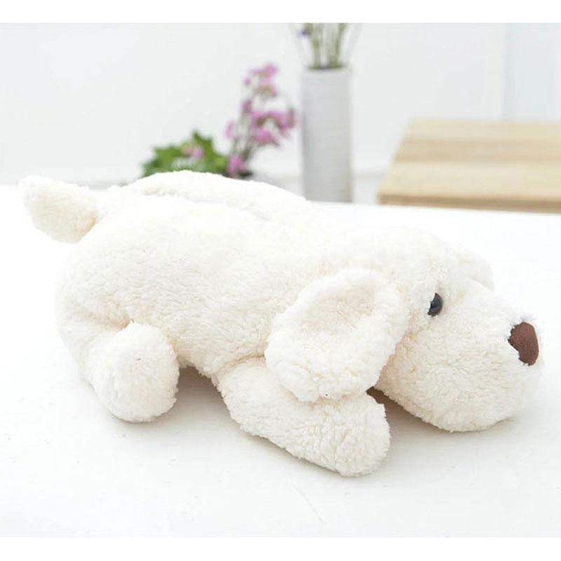 Cute Cartoon Dog Car Tissue Holder Universal Home Plush Toy Tissue Box Case Auto Accessories Women Armrest Napkin Storage