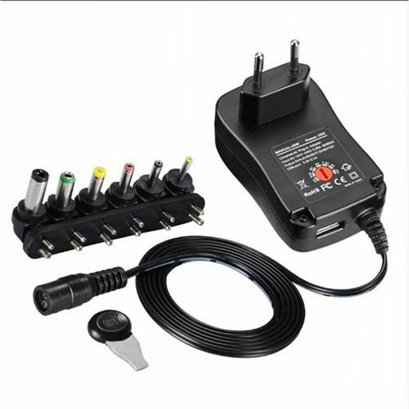 Adapter Adjustable Power Supply 3V 4.5V 5V 6V 7.5V 9V 12V 2A 2.5A Ac/Dc Us Eu Uk