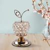 Beads Apples Modern Table Centerpiece Decor Artificial Fruit Figurine Statue Crystal Ornament for