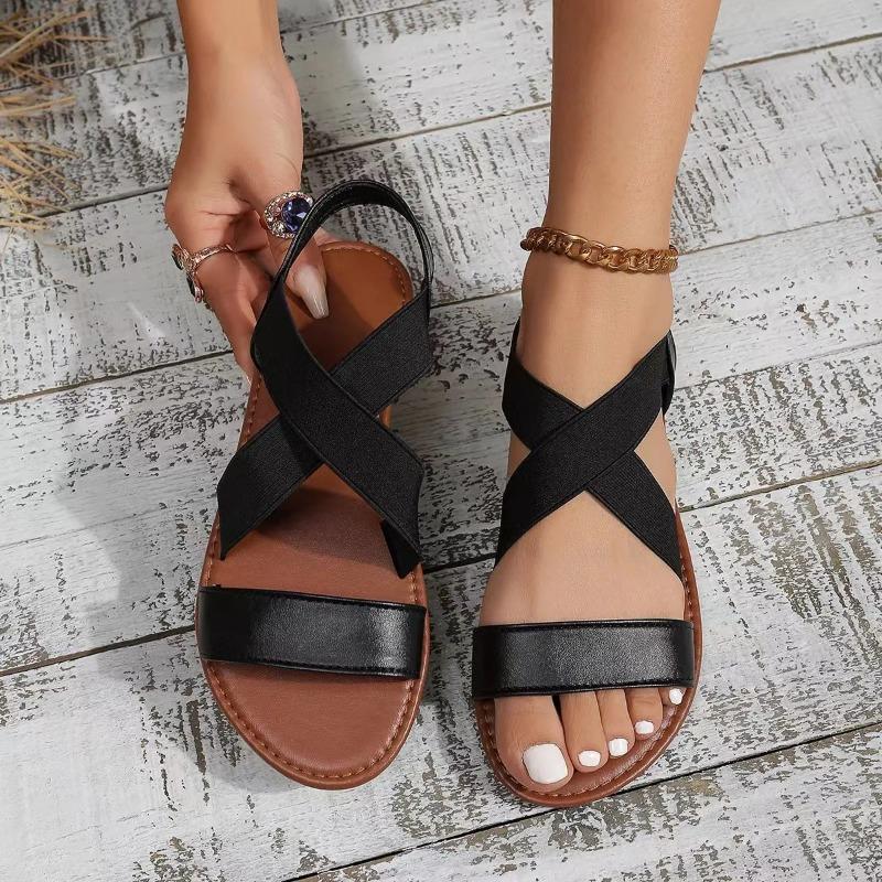Sommer neue frauen flache römischen sandalen mit nicht-slip gummi sohle mode frauen schuhe