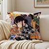 Sweet Comedy Anime K-Komi Can'T Communicate Cushion Cover Linen Pillowcase Soft For Sofa Bed Home Room Decor