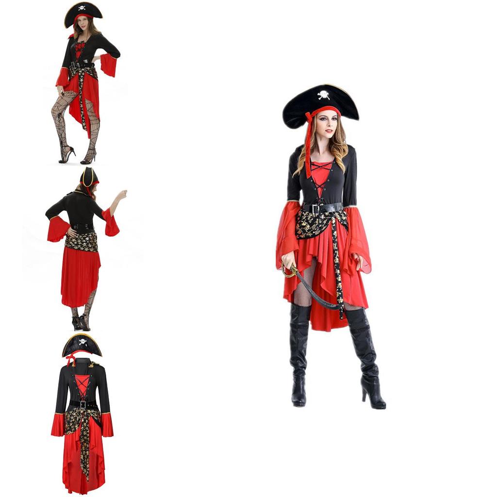 Exquisite Women Adult Pirate Costume For Halloween And Carnival Celebrations
