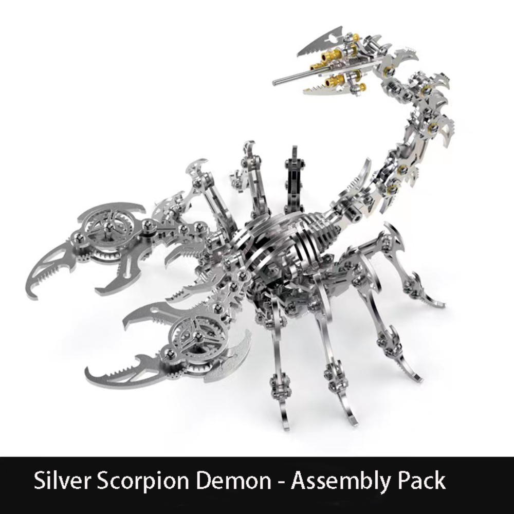 Mobile Simulation Scorpion Precision Mechanical Toy Metal Assembly Model 3D Puzzle Creative DIY Manual Assembly Model