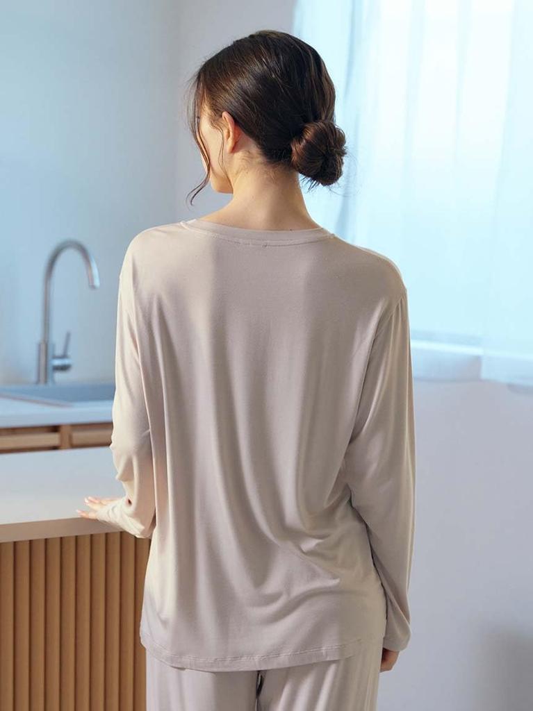 Gelato Pique Rayon Logo Long Free Size T-Shirt (PWCT251233) Women's,