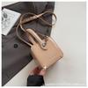 Niche texture portable box bag women's 2025 new fashion small square bag solid color messenger high-end handbag