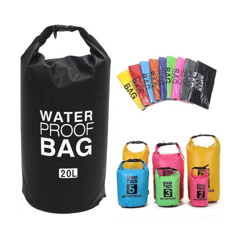Design Top Travel Outdoor Camping Hiking Sport PVC Roll Top Sack 5L 10L 15L 20L 30L Waterproof Backpack Dry Bag Fashion Style